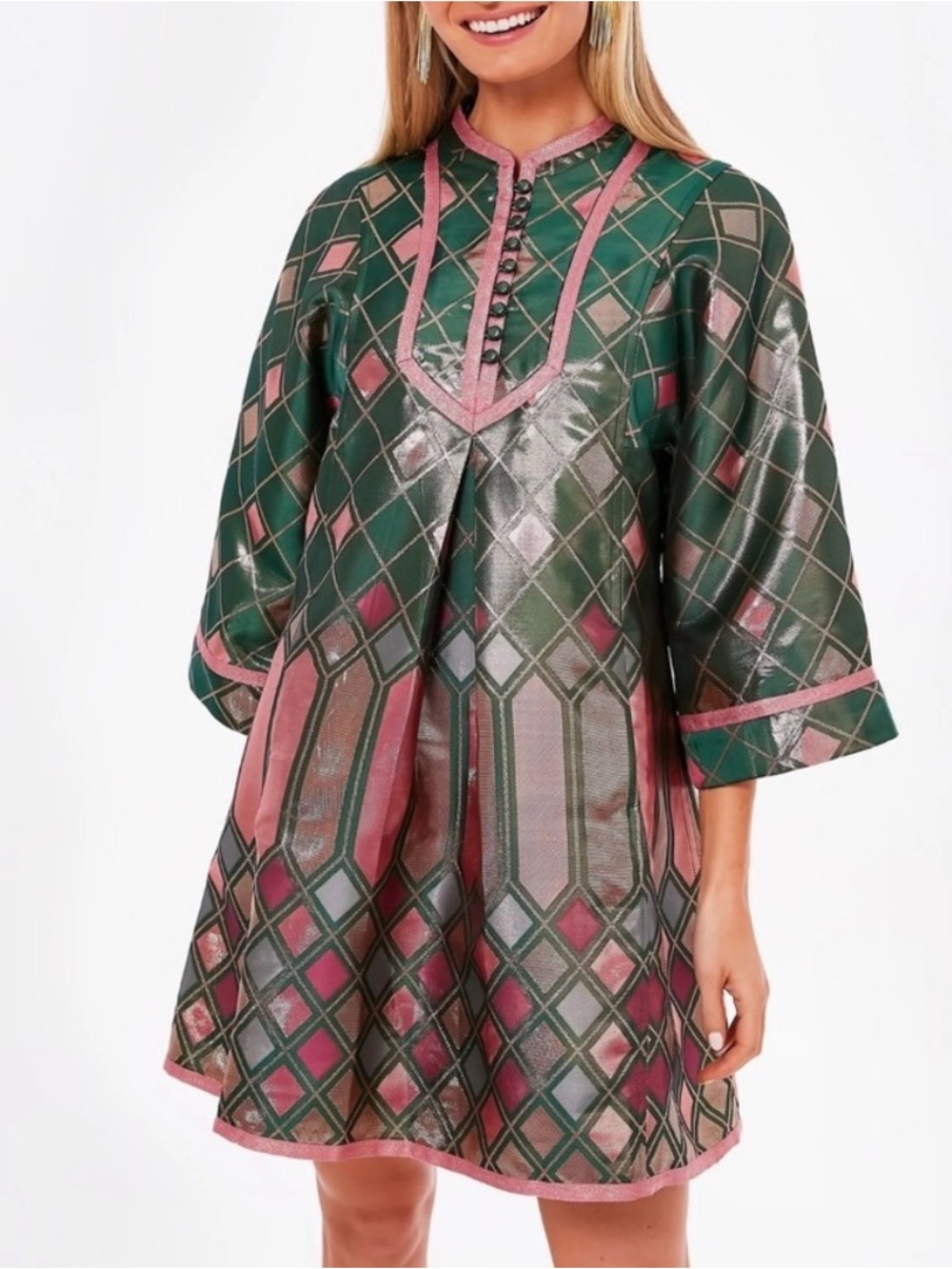 Tuckernuck metallic mosaic Indre mini dress, XS
